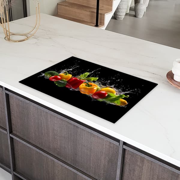KitchenYeah Induktionsskydd - Skyddsmatta Spishäll - Induktionshäll Täckmatta - Dekoration Kökstillbehör