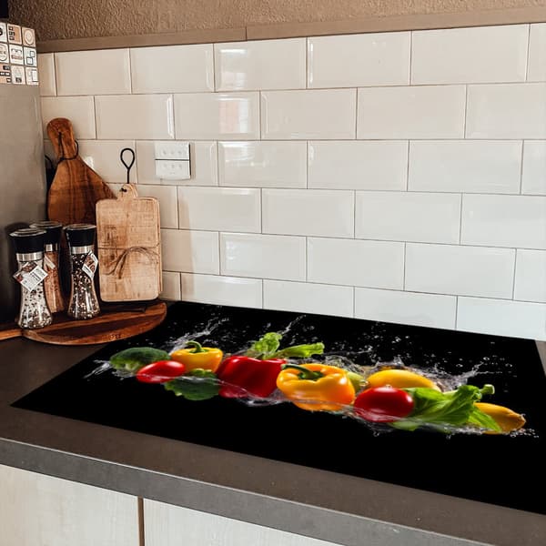 KitchenYeah Induktionsskydd - Skyddsmatta Spishäll - Induktionshäll Täckmatta - Dekoration Kökstillbehör