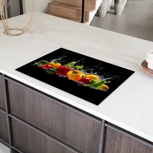 KitchenYeah Induktionsskydd - Skyddsmatta Spishäll - Induktionshäll Täckmatta - Dekoration Kökstillbehör