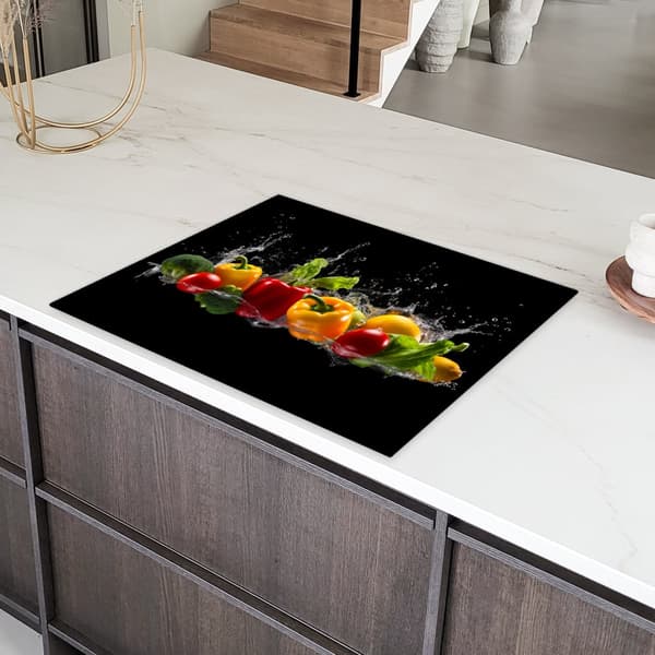 KitchenYeah Induktionsskydd - Skyddsmatta Spishäll - Induktionshäll Täckmatta - Dekoration Kökstillbehör