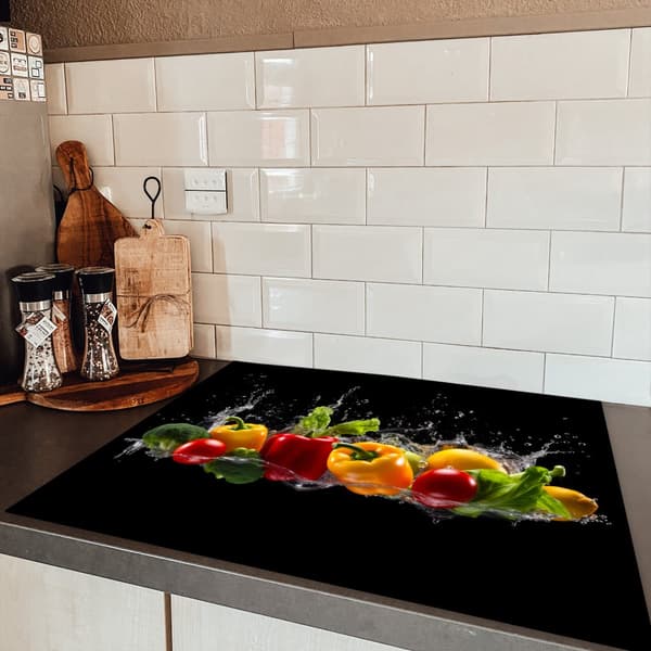 KitchenYeah Induktionsskydd - Skyddsmatta Spishäll - Induktionshäll Täckmatta - Dekoration Kökstillbehör