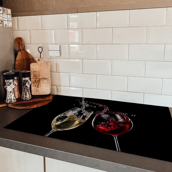 KitchenYeah Induktionsskydd - Skyddsmatta Spishäll - Induktionshäll Täckmatta - Dekoration Kökstillbehör
