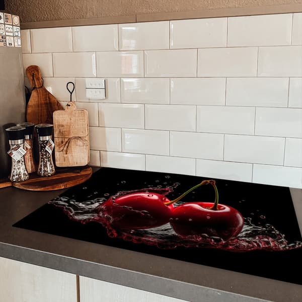 KitchenYeah Induktionsskydd - Skyddsmatta Spishäll - Induktionshäll Täckmatta - Dekoration Kökstillbehör