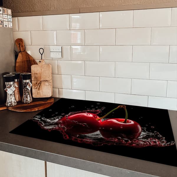 KitchenYeah Induktionsskydd - Skyddsmatta Spishäll - Induktionshäll Täckmatta - Dekoration Kökstillbehör