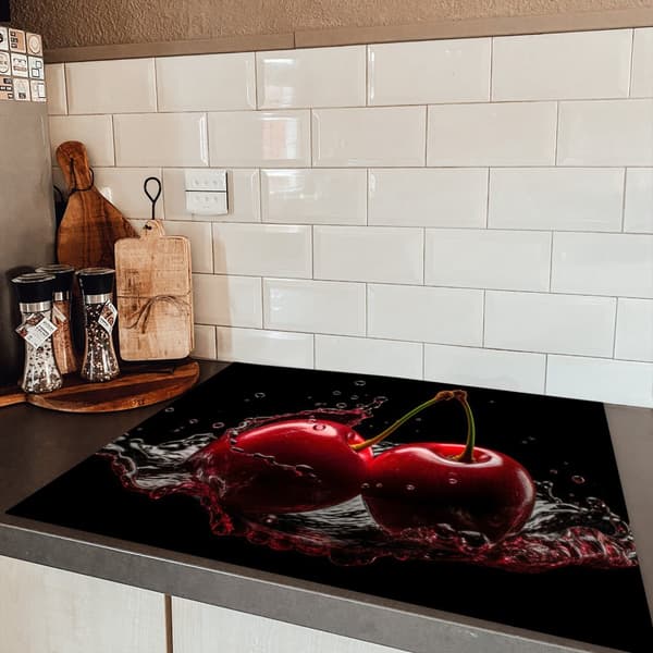 KitchenYeah Induktionsskydd - Skyddsmatta Spishäll - Induktionshäll Täckmatta - Dekoration Kökstillbehör