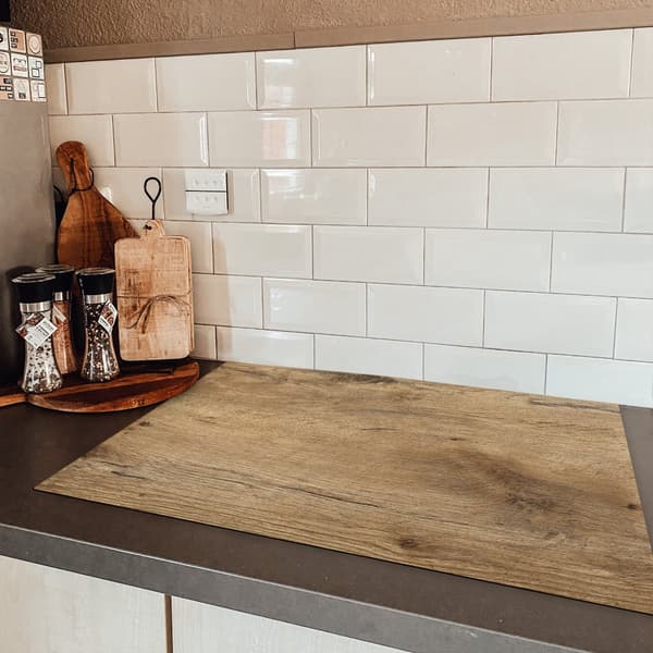 KitchenYeah Induktionsskydd - Skyddsmatta Spishäll - Induktionshäll Täckmatta - Dekoration Kökstillbehör