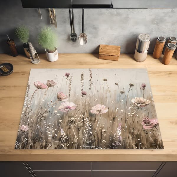 KitchenYeah Induktionsskydd - Skyddsmatta Spishäll - Induktionshäll Täckmatta - Dekoration Kökstillbehör