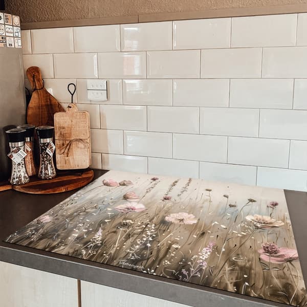KitchenYeah Induktionsskydd - Skyddsmatta Spishäll - Induktionshäll Täckmatta - Dekoration Kökstillbehör