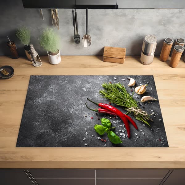 KitchenYeah Induktionsskydd - Skyddsmatta Spishäll - Induktionshäll Täckmatta - Dekoration Kökstillbehör
