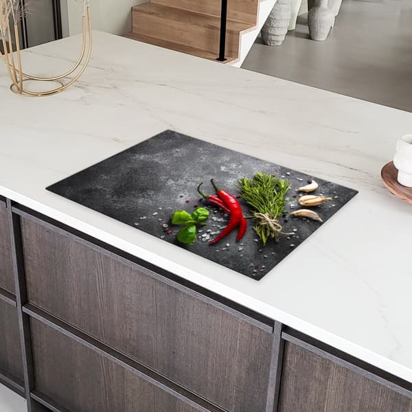 KitchenYeah Induktionsskydd - Skyddsmatta Spishäll - Induktionshäll Täckmatta - Dekoration Kökstillbehör