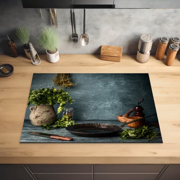 KitchenYeah Induktionsskydd - Skyddsmatta Spishäll - Induktionshäll Täckmatta - Dekoration Kökstillbehör