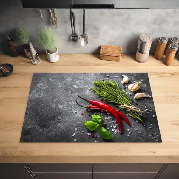KitchenYeah Induktionsskydd - Skyddsmatta Spishäll - Induktionshäll Täckmatta - Dekoration Kökstillbehör