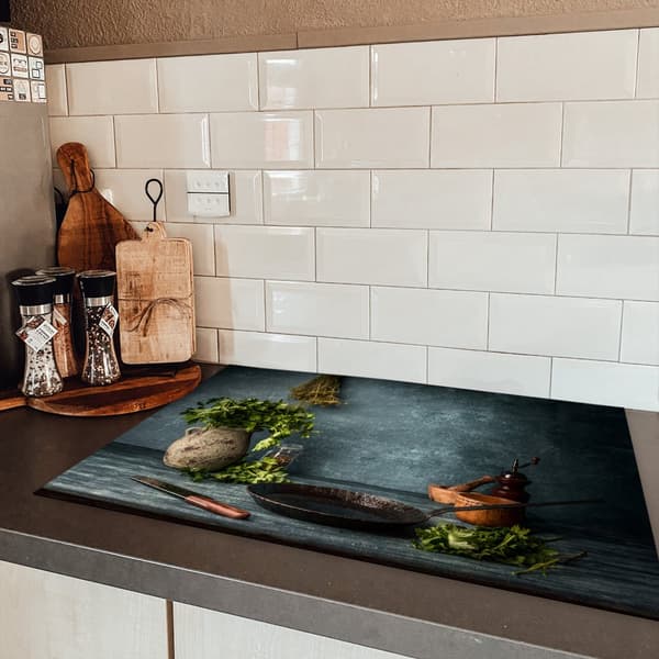 KitchenYeah Induktionsskydd - Skyddsmatta Spishäll - Induktionshäll Täckmatta - Dekoration Kökstillbehör
