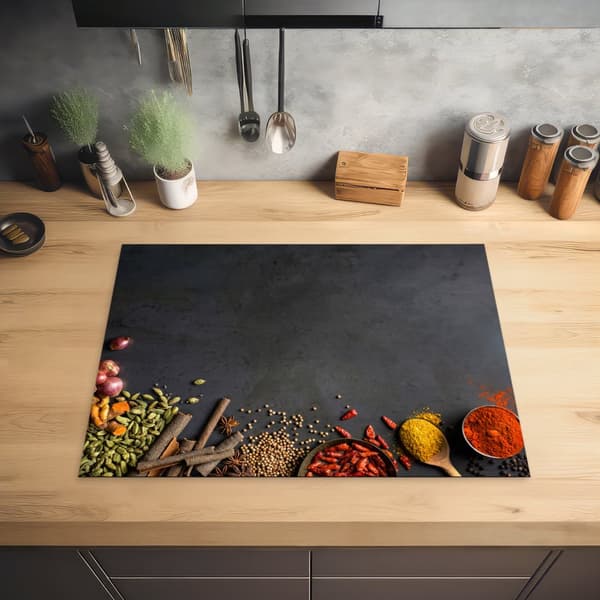 KitchenYeah Induktionsskydd - Skyddsmatta Spishäll - Induktionshäll Täckmatta - Dekoration Kökstillbehör