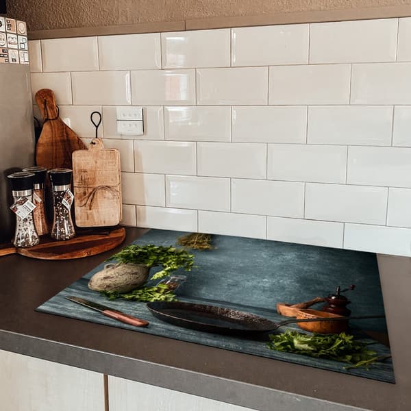 KitchenYeah Induktionsskydd - Skyddsmatta Spishäll - Induktionshäll Täckmatta - Dekoration Kökstillbehör