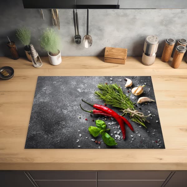KitchenYeah Induktionsskydd - Skyddsmatta Spishäll - Induktionshäll Täckmatta - Dekoration Kökstillbehör