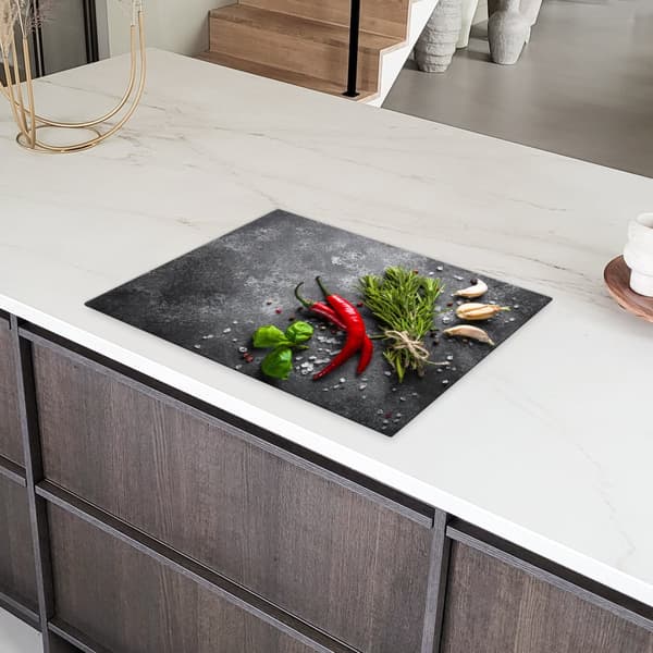 KitchenYeah Induktionsskydd - Skyddsmatta Spishäll - Induktionshäll Täckmatta - Dekoration Kökstillbehör