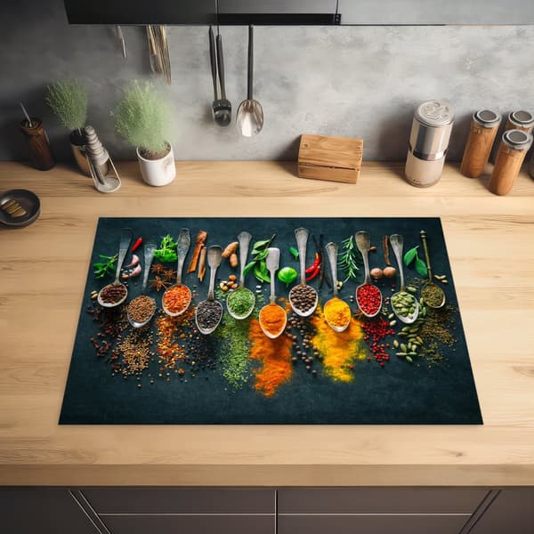 KitchenYeah Induktionsskydd - Skyddsmatta Spishäll - Induktionshäll Täckmatta - Dekoration Kökstillbehör