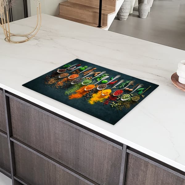 KitchenYeah Induktionsskydd - Skyddsmatta Spishäll - Induktionshäll Täckmatta - Dekoration Kökstillbehör