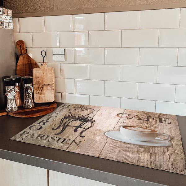 KitchenYeah Induktionsskydd - Skyddsmatta Spishäll - Induktionshäll Täckmatta - Dekoration Kökstillbehör