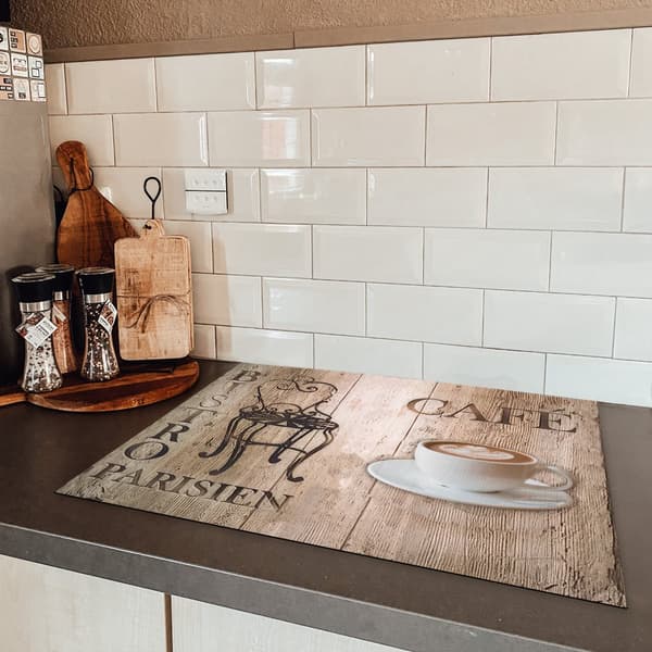 KitchenYeah Induktionsskydd - Skyddsmatta Spishäll - Induktionshäll Täckmatta - Dekoration Kökstillbehör