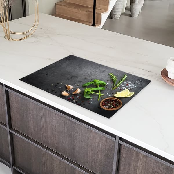 KitchenYeah Induktionsskydd - Skyddsmatta Spishäll - Induktionshäll Täckmatta - Dekoration Kökstillbehör