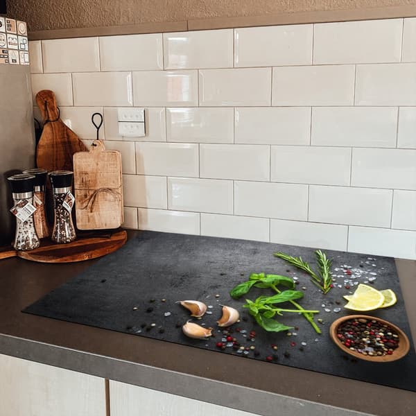 KitchenYeah Induktionsskydd - Skyddsmatta Spishäll - Induktionshäll Täckmatta - Dekoration Kökstillbehör