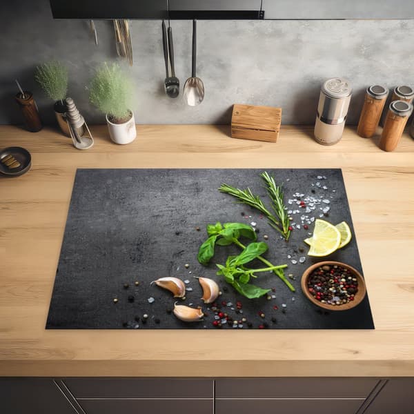 KitchenYeah Induktionsskydd - Skyddsmatta Spishäll - Induktionshäll Täckmatta - Dekoration Kökstillbehör