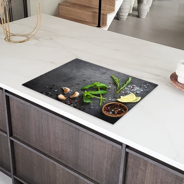 KitchenYeah Induktionsskydd - Skyddsmatta Spishäll - Induktionshäll Täckmatta - Dekoration Kökstillbehör