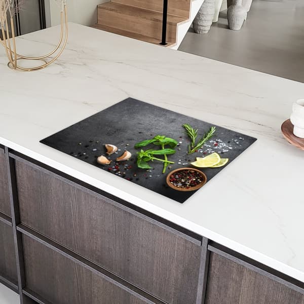 KitchenYeah Induktionsskydd - Skyddsmatta Spishäll - Induktionshäll Täckmatta - Dekoration Kökstillbehör