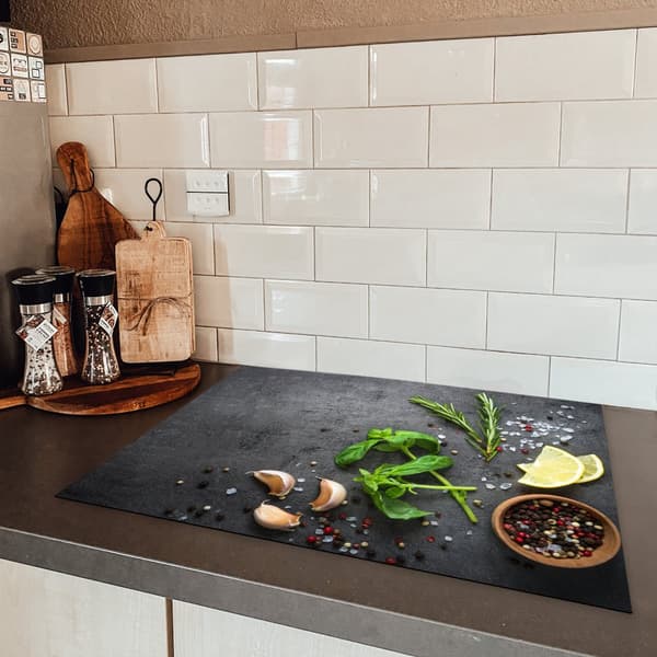 KitchenYeah Induktionsskydd - Skyddsmatta Spishäll - Induktionshäll Täckmatta - Dekoration Kökstillbehör