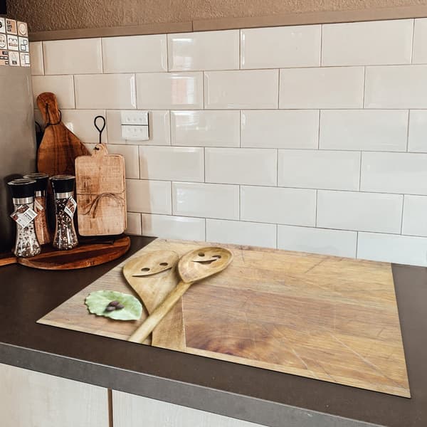 KitchenYeah Induktionsskydd - Skyddsmatta Spishäll - Induktionshäll Täckmatta - Dekoration Kökstillbehör