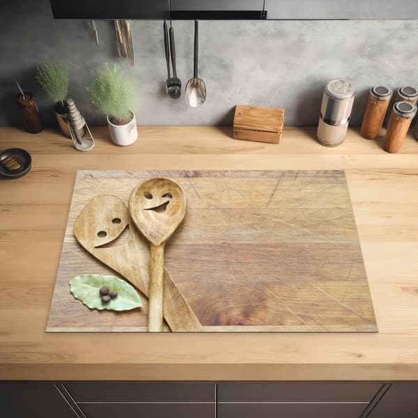 KitchenYeah Induktionsskydd - Skyddsmatta Spishäll - Induktionshäll Täckmatta - Dekoration Kökstillbehör