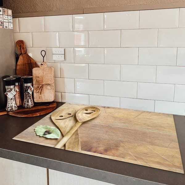 KitchenYeah Induktionsskydd - Skyddsmatta Spishäll - Induktionshäll Täckmatta - Dekoration Kökstillbehör