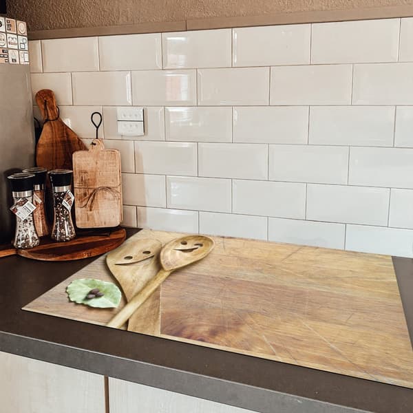 KitchenYeah Induktionsskydd - Skyddsmatta Spishäll - Induktionshäll Täckmatta - Dekoration Kökstillbehör