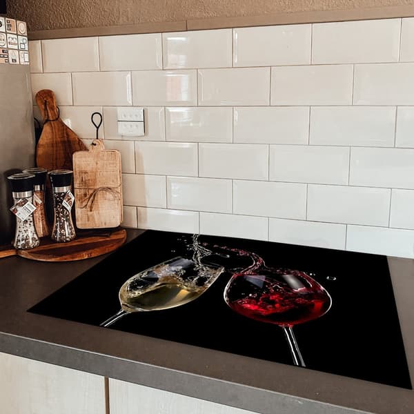 KitchenYeah Induktionsskydd - Skyddsmatta Spishäll - Induktionshäll Täckmatta - Dekoration Kökstillbehör