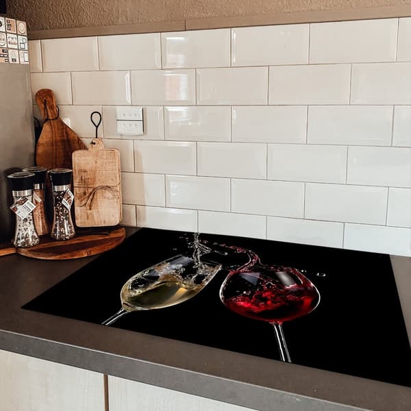 KitchenYeah Induktionsskydd - Skyddsmatta Spishäll - Induktionshäll Täckmatta - Dekoration Kökstillbehör