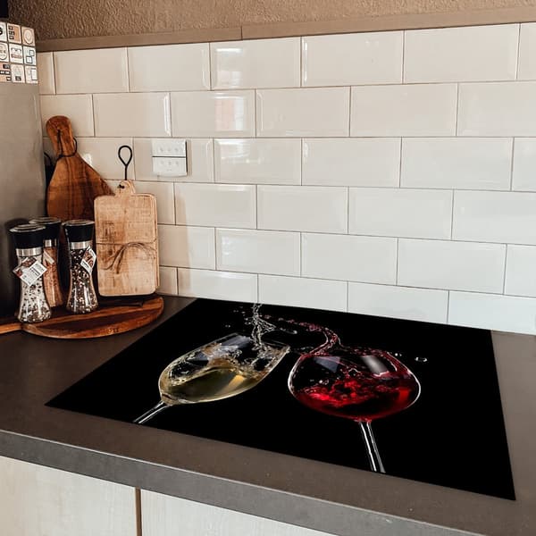 KitchenYeah Induktionsskydd - Skyddsmatta Spishäll - Induktionshäll Täckmatta - Dekoration Kökstillbehör