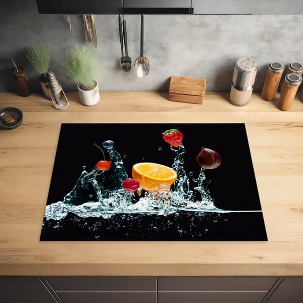 KitchenYeah Induktionsskydd - Skyddsmatta Spishäll - Induktionshäll Täckmatta - Dekoration Kökstillbehör