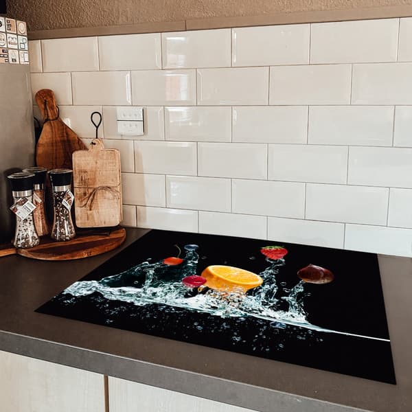 KitchenYeah Induktionsskydd - Skyddsmatta Spishäll - Induktionshäll Täckmatta - Dekoration Kökstillbehör