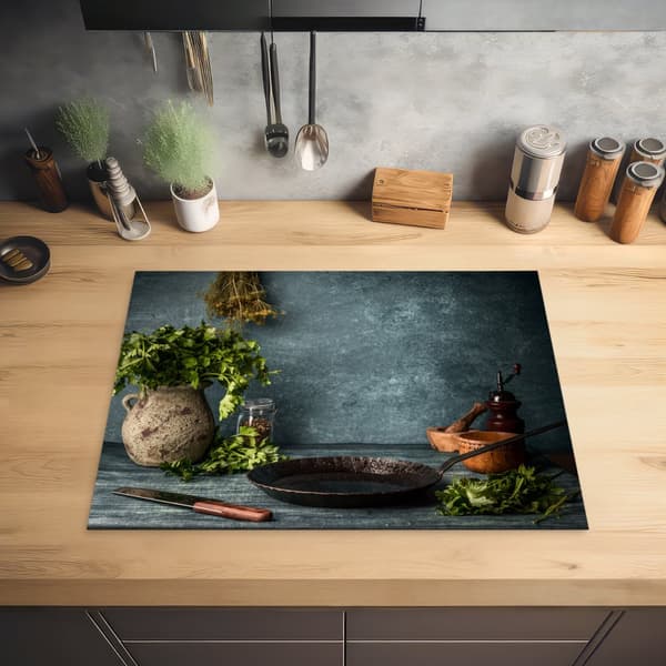 KitchenYeah Induktionsskydd - Skyddsmatta Spishäll - Induktionshäll Täckmatta - Dekoration Kökstillbehör