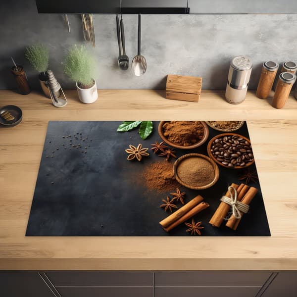 KitchenYeah Induktionsskydd - Skyddsmatta Spishäll - Induktionshäll Täckmatta - Dekoration Kökstillbehör