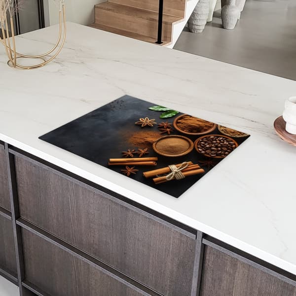 KitchenYeah Induktionsskydd - Skyddsmatta Spishäll - Induktionshäll Täckmatta - Dekoration Kökstillbehör