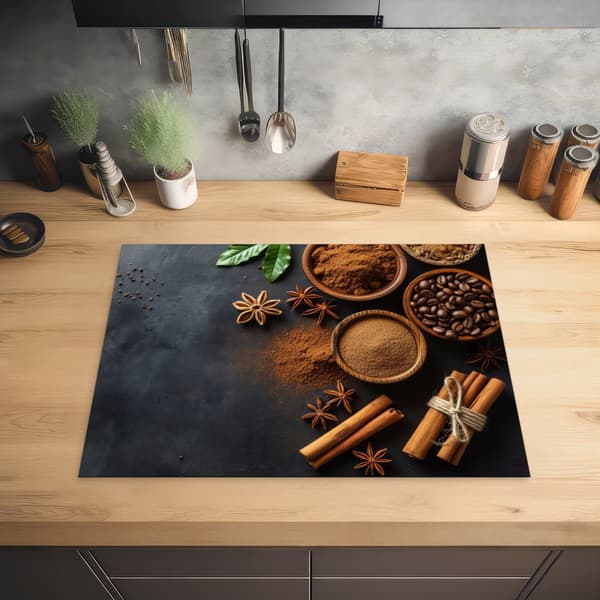 KitchenYeah Induktionsskydd - Skyddsmatta Spishäll - Induktionshäll Täckmatta - Dekoration Kökstillbehör