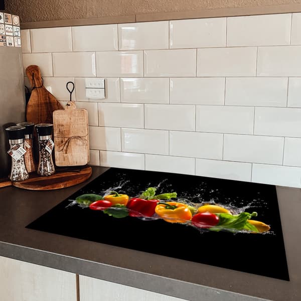 KitchenYeah Induktionsskydd - Skyddsmatta Spishäll - Induktionshäll Täckmatta - Dekoration Kökstillbehör