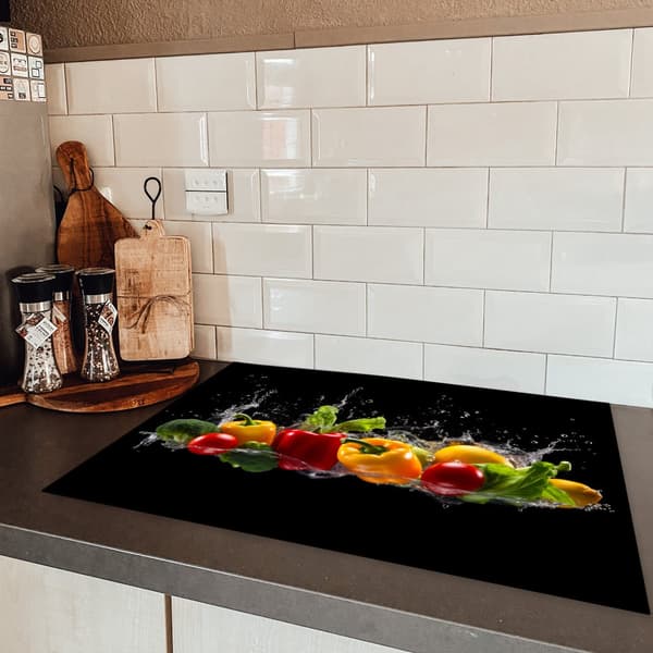 KitchenYeah Induktionsskydd - Skyddsmatta Spishäll - Induktionshäll Täckmatta - Dekoration Kökstillbehör