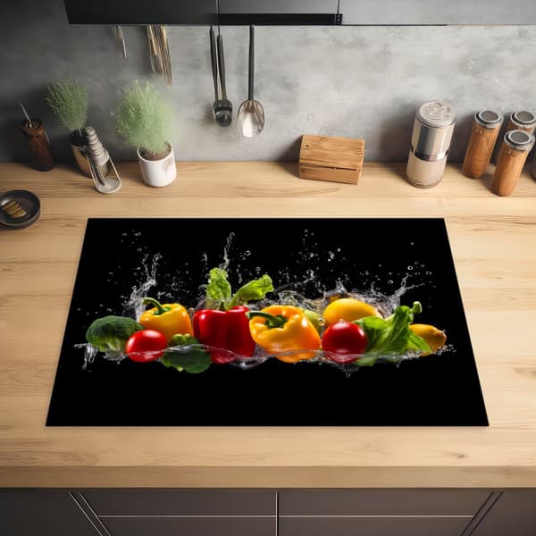 KitchenYeah Induktionsskydd - Skyddsmatta Spishäll - Induktionshäll Täckmatta - Dekoration Kökstillbehör