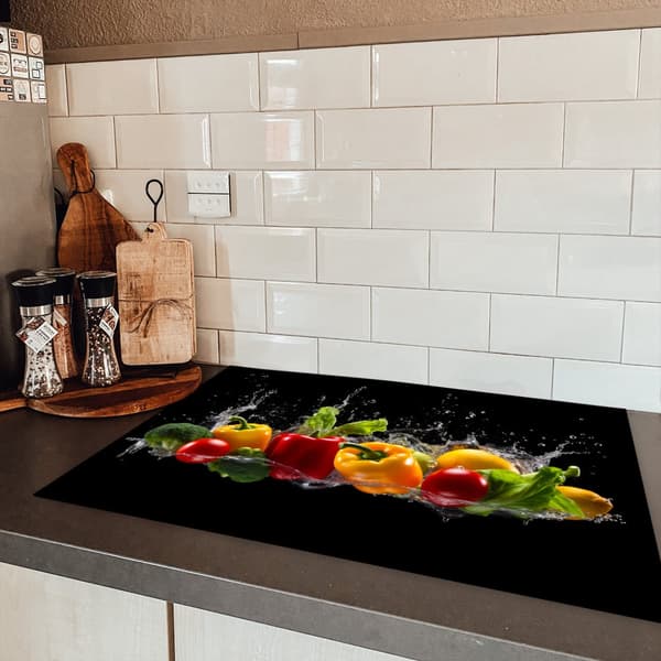 KitchenYeah Induktionsskydd - Skyddsmatta Spishäll - Induktionshäll Täckmatta - Dekoration Kökstillbehör