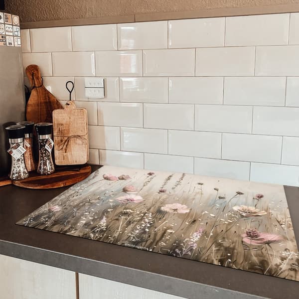 KitchenYeah Induktionsskydd - Skyddsmatta Spishäll - Induktionshäll Täckmatta - Dekoration Kökstillbehör