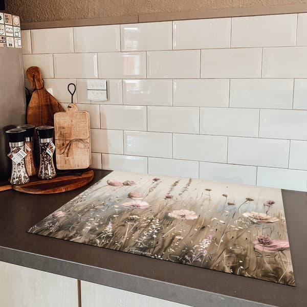 KitchenYeah Induktionsskydd - Skyddsmatta Spishäll - Induktionshäll Täckmatta - Dekoration Kökstillbehör